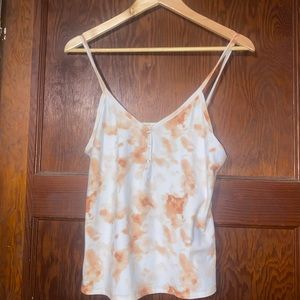 White and orange tank top